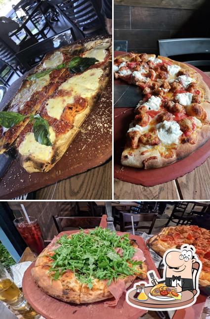 Pick pizza at Anthony's Coal Fired Pizza & Wings