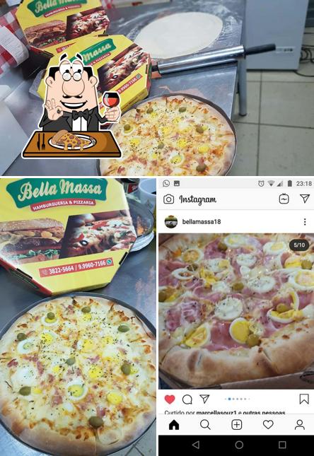 Consiga pizza no Bella Massa