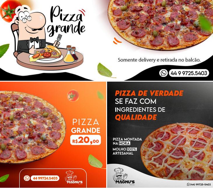 Escolha pizza no Magnu's