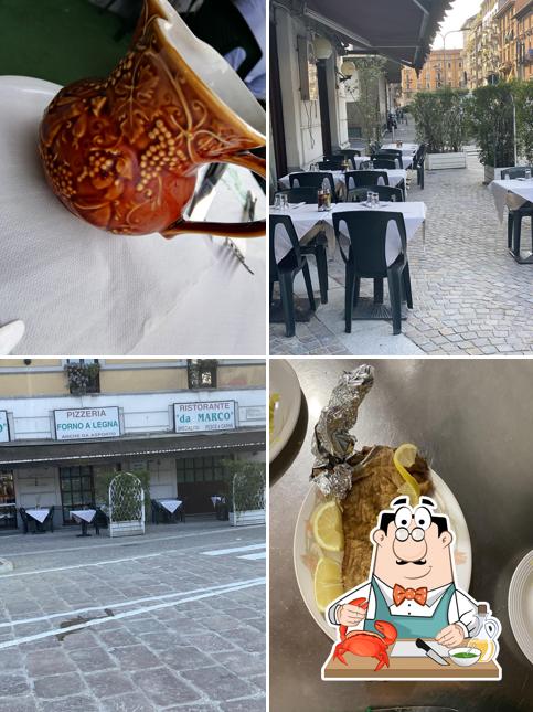 Scegli tra i vari pasti di mare offerti a Ristorante Pizzeria Da Marco