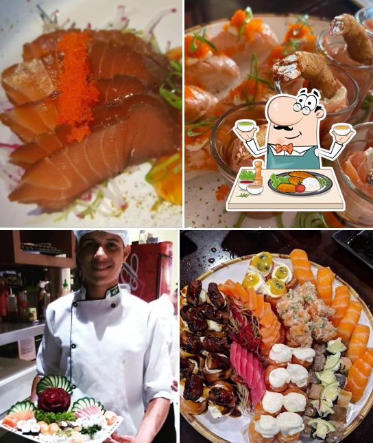 Comida em Mazak Sushi