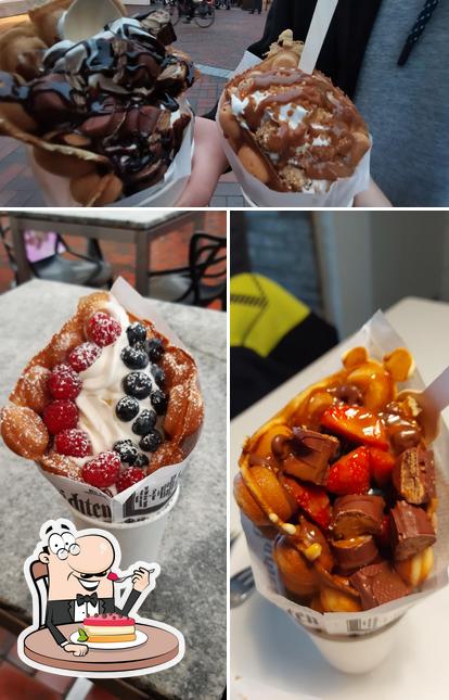 Waffle Kitchen sert un nombre de desserts