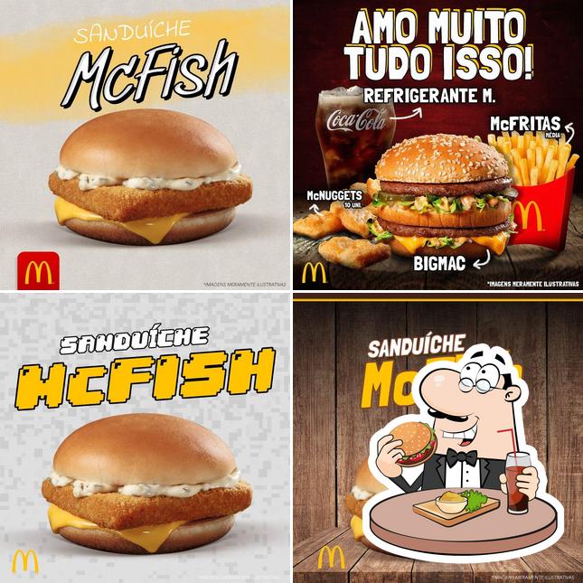 Delicie-se com um hambúrguer no McDonald's Vale