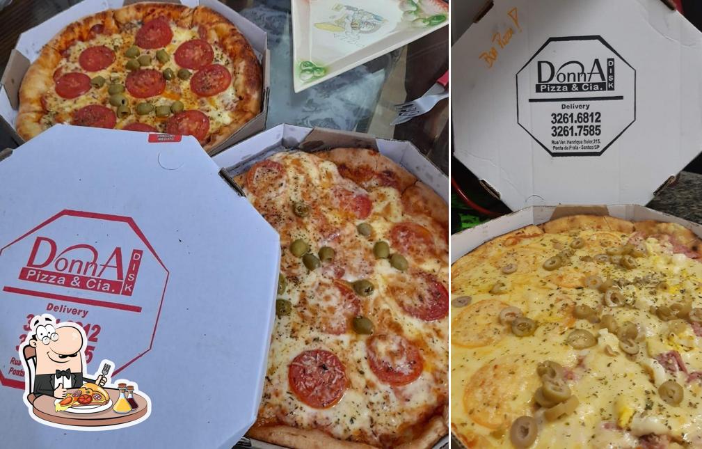 No Pizzaria Donna Pizza Santos, você pode degustar pizza