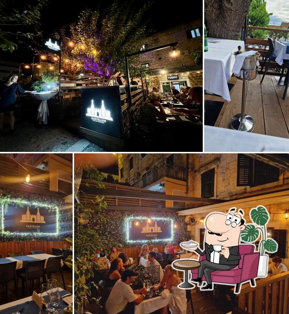 Gli interni di Wine and Restaurant Castellum