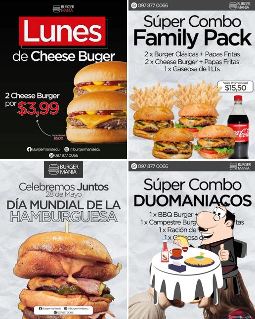 Hambúrguer em Burguer Mania Açaí