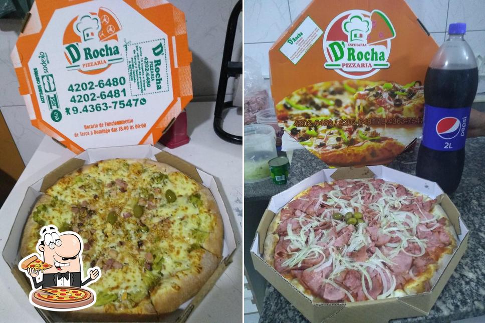 Consiga pizza no D'Rocha Pizzaria e Restaurante