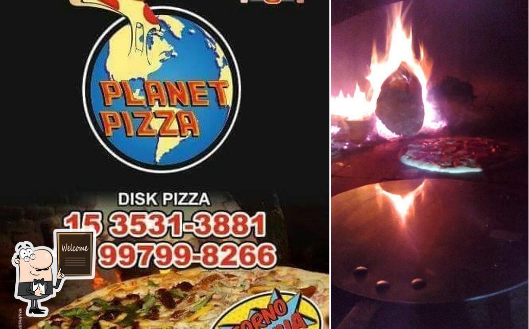 Look at this image of Planet pizza