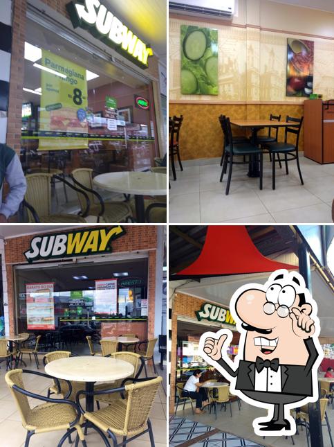 O interior do Subway