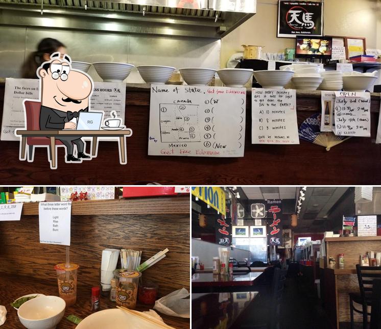 The interior of Ramen Tenma