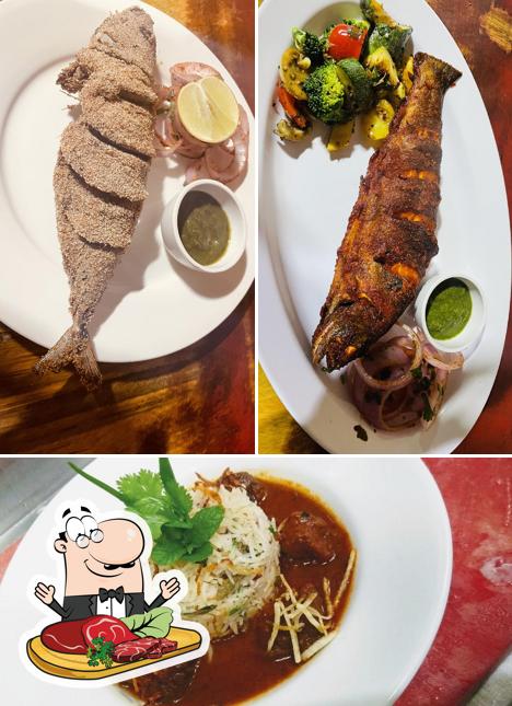 Pick meat dishes at Ocho Kitchen Best River side Cafe/Best food &Drink/Best Restaurant Manali