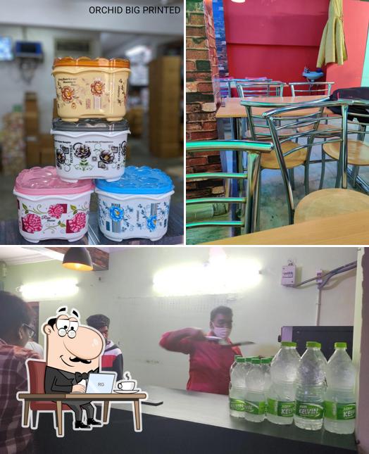 The picture of interior and food at Jude's MY PIZZA HOUSE