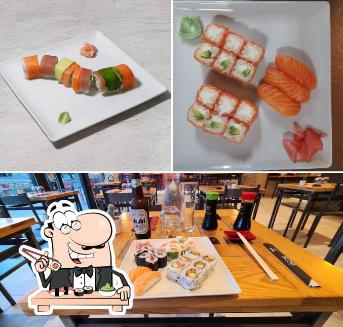 Les sushi sont offerts par Yammy Sushi