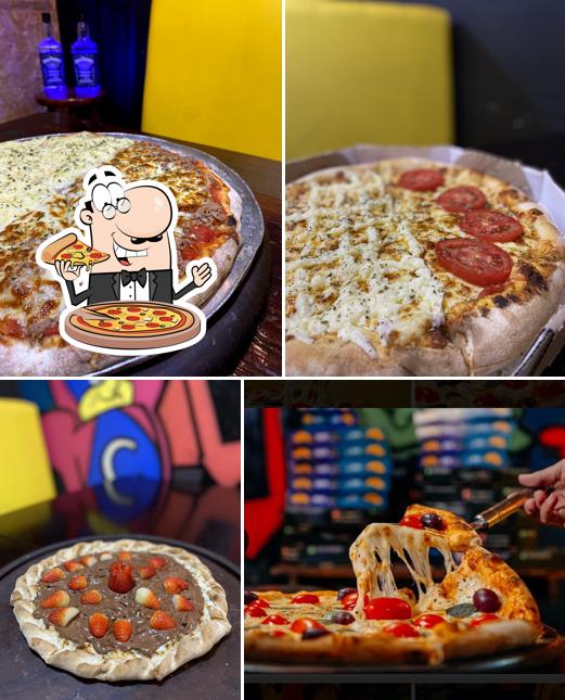 Escolha diversos tipos de pizza