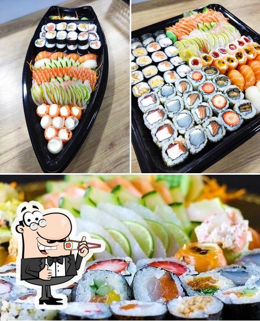 Prove diversas opções de sushi