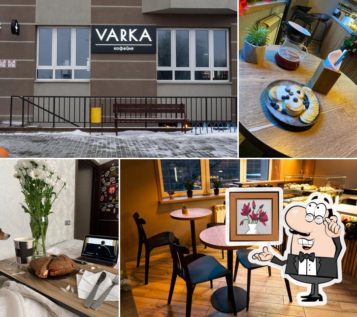 Посмотрите на внутренний интерьер "VARKA coffee"