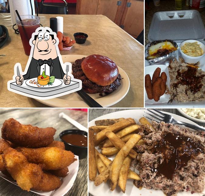 Food at Hillbilly's Barbeque & Steaks