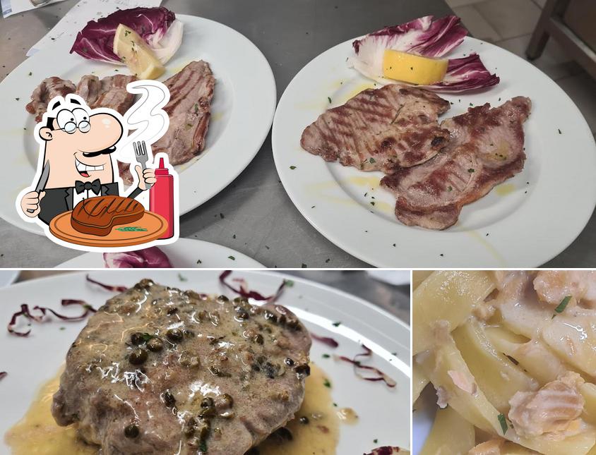 Prenditi i un pasto a base di carne a Bar Trattoria Stazione