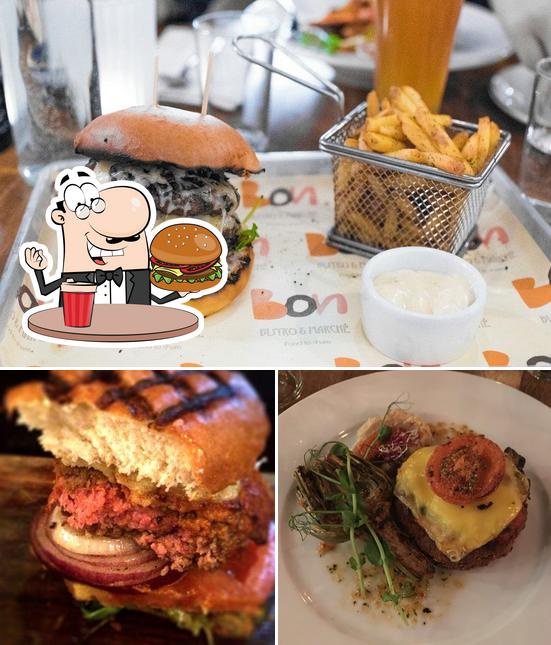 Try out a burger at Bistro Bon