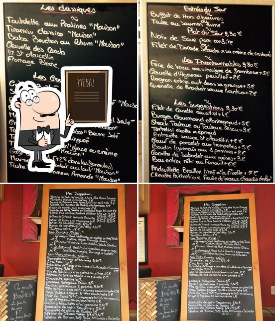 Découvrez le menu du jour sur le tableau