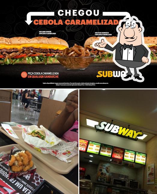 O interior do Subway