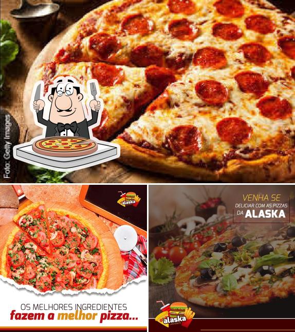 No Alaska Lanchonete e Restaurante, você pode pedir pizza