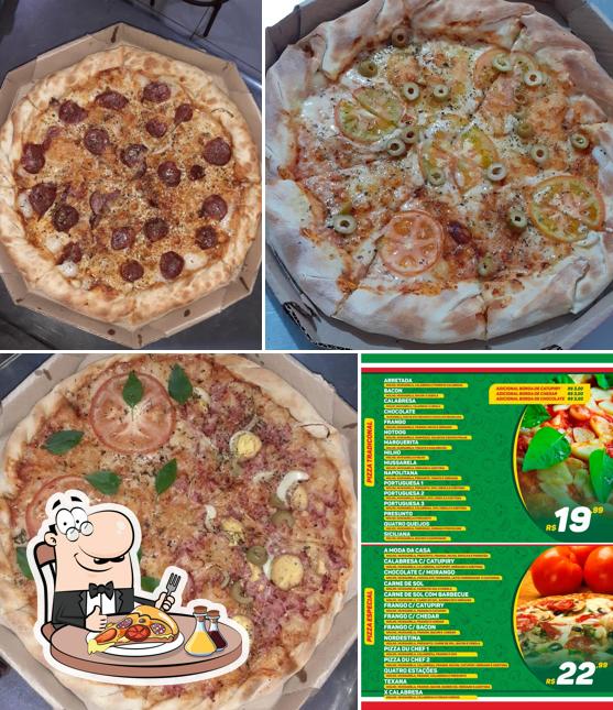 Elige entre diferentes tipos de pizza