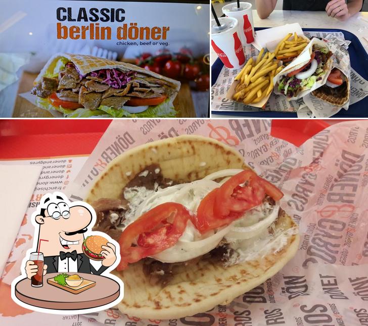 Get a burger at Doner & Gyros-Dubai Marina Mall