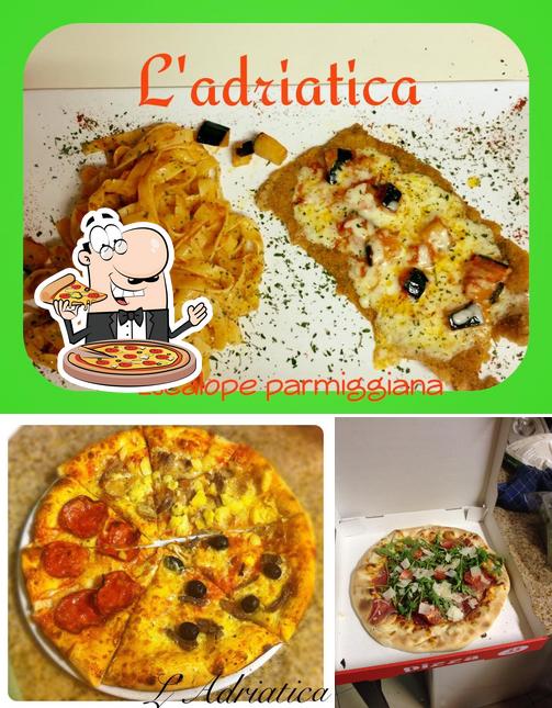 Pick pizza at L'Adriatica