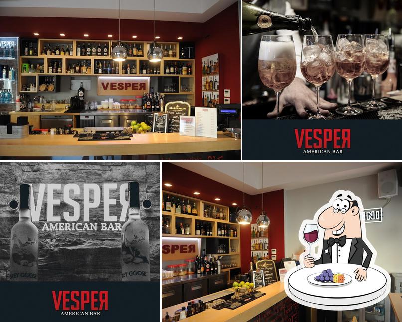 Degusta un bicchiere di vino a Vesper American Bar