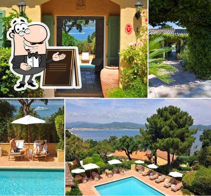 L'extérieur de Hôtel la bastide d'Antoine Vue mer St-Tropez