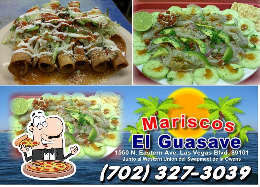 Pick pizza at Mariscos El Guasave