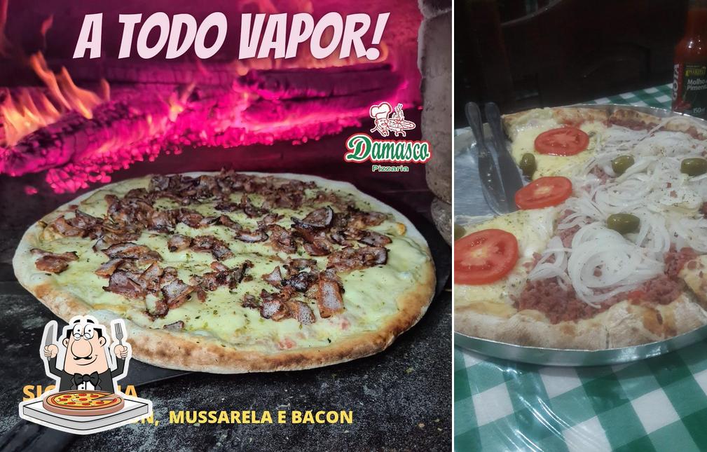 Consiga diversos tipos de pizza