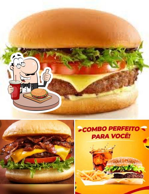 Hambúrguer em Leidy Lanches