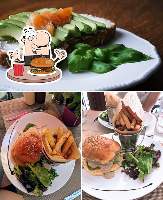 Try out a burger at Restaurant Comptoir Marie-Georgette