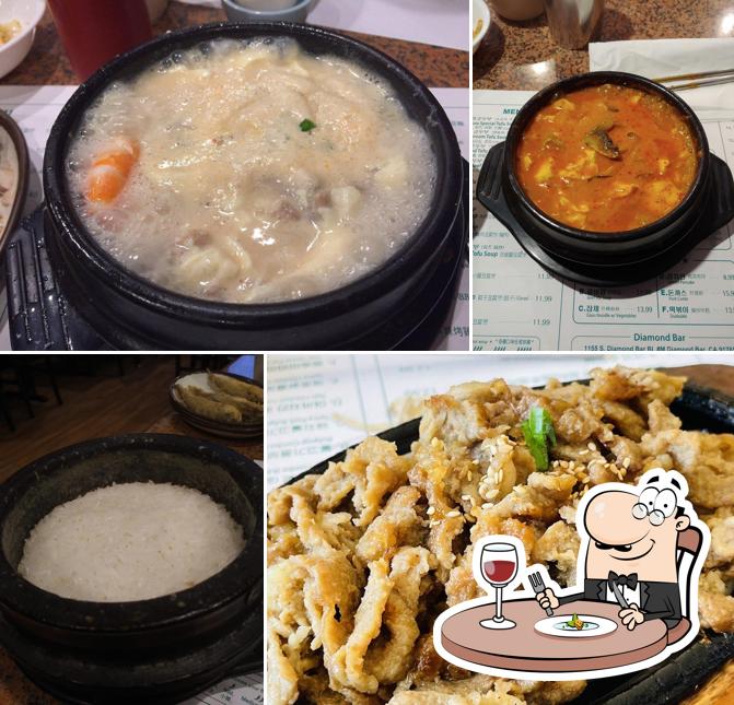 Food at Cho Dang Tofu Restaurant