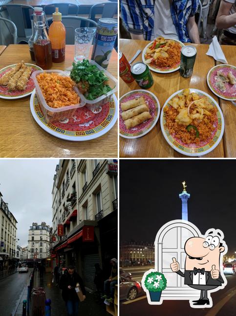 Jetez un coup d’oeil à la photo indiquant la extérieur et table à manger concernant Au Phénix d'Or