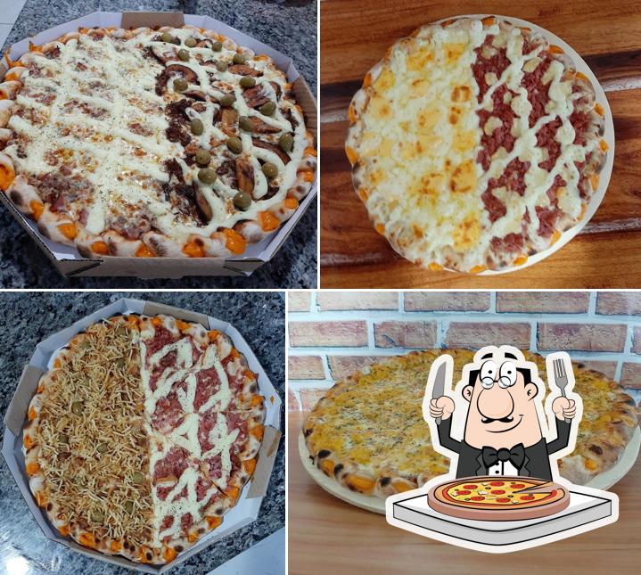 Peça diversos estilos de pizza