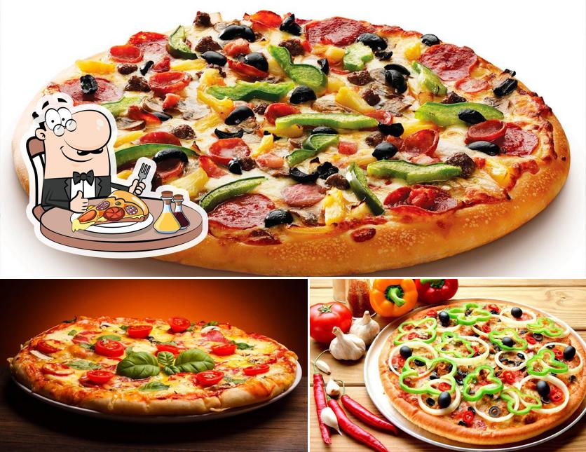 Try out pizza at Pizza Hub Express