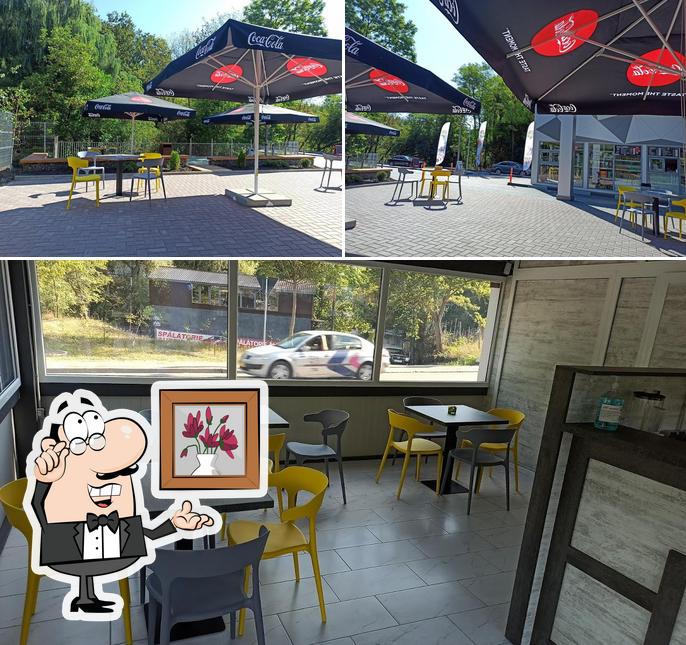 El interior de Drive Thru Coffee Point