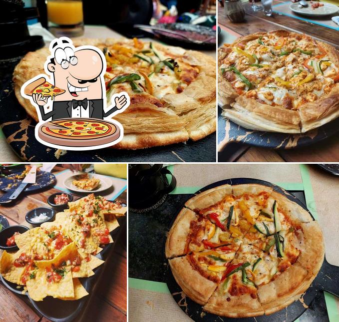 Pick pizza at Prankster F&B Campus