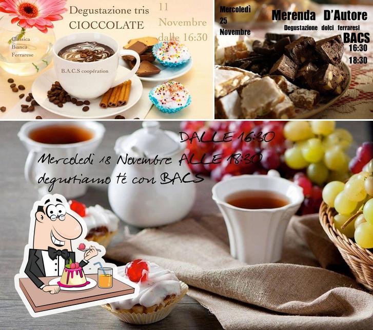 Club DelMercante serve un'ampia varietà di dolci