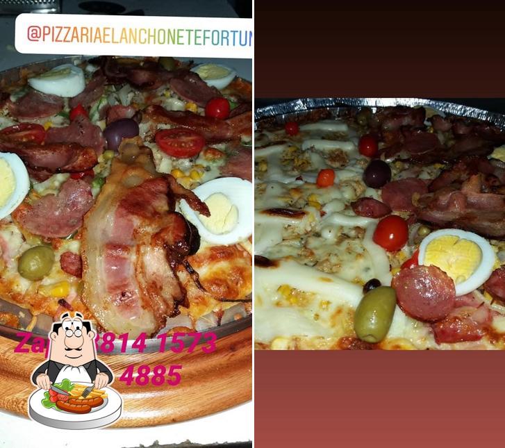 Comida em Fortunato's Pizzaria E Lanches