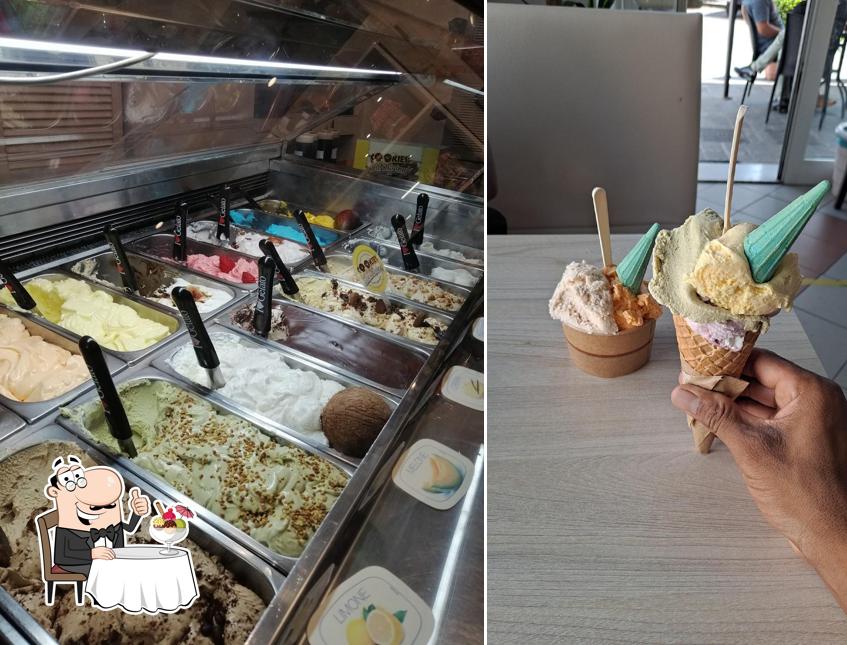 Bar Gelateria Fior Fiore sert une éventail de plats sucrés