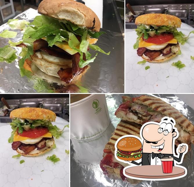 Try out a burger at Wake up cafe