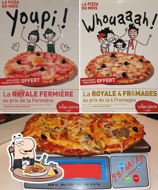 Essayez des pizzas à Le Kiosque à Pizzas