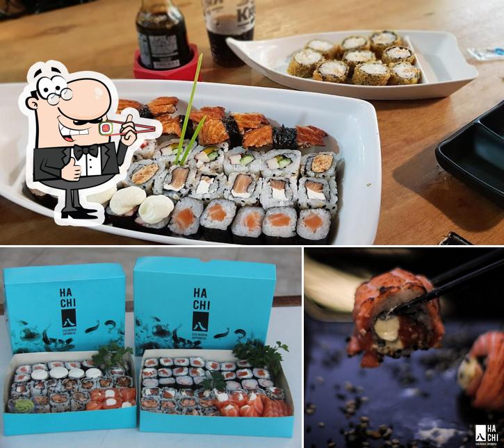 Prove diferentes opções de sushi