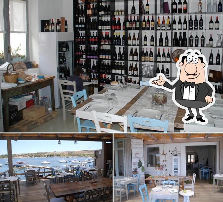 Gli interni di Stravento Ristorante sul Mare