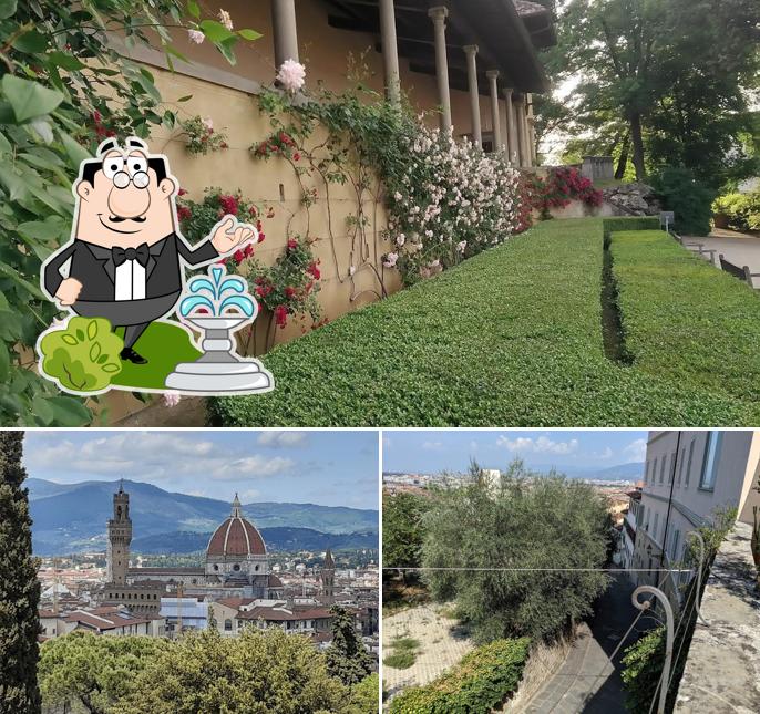Goditi la vista dall'area esterna di La Loggetta di Villa Bardini