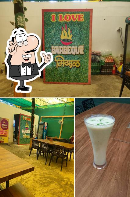 Among various things one can find interior and beverage at Barbeque Misal (मिसळ)